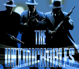 The Untouchables box art for Super Nintendo